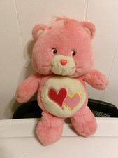Care Bears Vintage 2002 Pink Hearts- Love A Lot 13  Stuffed Plush 