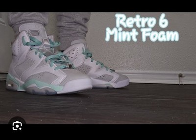 New Nike Air Jordan 6 Retro VI White Mint Foam DQ4914-103 Women