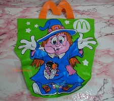 Vintage 1990 McDonalds Happy Meal Halloween Trick Or Treat Bag Witch Collectible