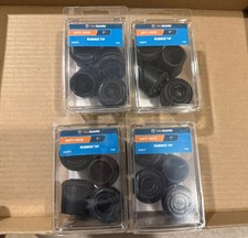 LOT DE 4 (16 au total) Pack de 4 embouts de jambe de meuble en caoutchouc 1" antidérapant TruGuard noir