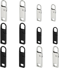 Zipper Pull  Upgraded , 12 Pcs Detachable Zipper Pull Tabs for Luggage Clothing