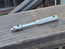 Vintage POWR-KRAFT 84W4753- Flex Head Breaker Bar 5" Long 1/4" Drive USA Tool