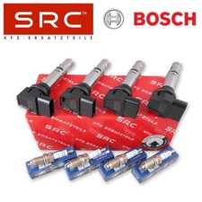 4x ZÜNDSPULE BOSCH ZÜNDKERZE FÜR VW POLO 6R TIGUAN TOURAN PASSAT 1.4 1.6 FSI TSI