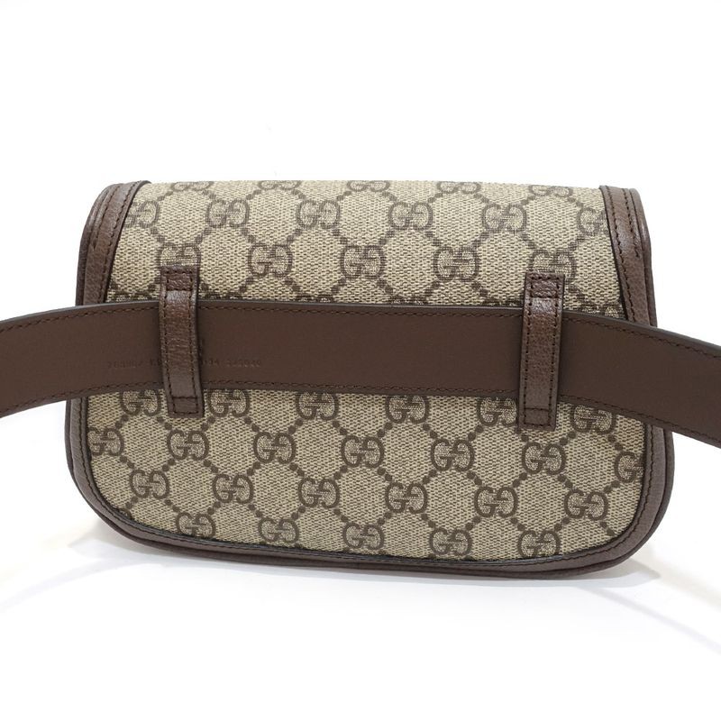 Gucci Blondie Belt Bag Body Bag GG Supreme Canvas Leather Brown thumbnail 2