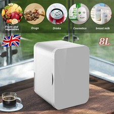 8L Portable Mini Fridge Table Top Electric Small Cooler Bedroom Ice Box Office