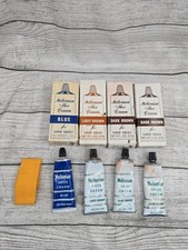Meltonian Medium Brown,blue, Dark Browns, Shoe Polish Cream Vintage Tube Britain