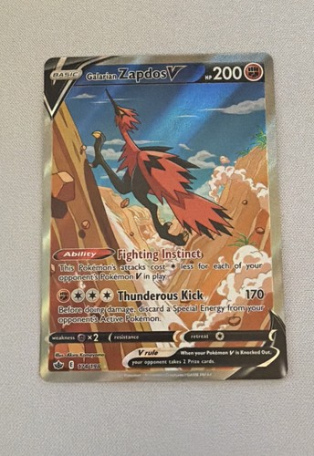 Galarian Zapdos V (Alternate Full Art) 174/198 Swsh06: Sword & Shield - Chilling