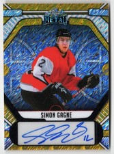 2025 Leaf Metal Hockey Legends Autograph Gold Auto #BA-SG1 Simon Gagne 1/1