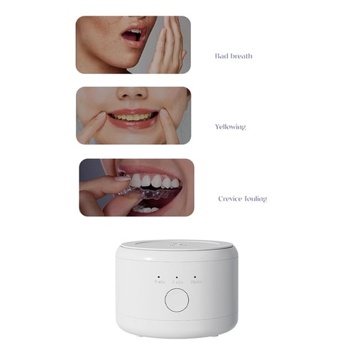 Portable Ultrasonic Retainer Cleaner Machine for Dentures Retainer Mouth1449 - Imagen 5 de 8