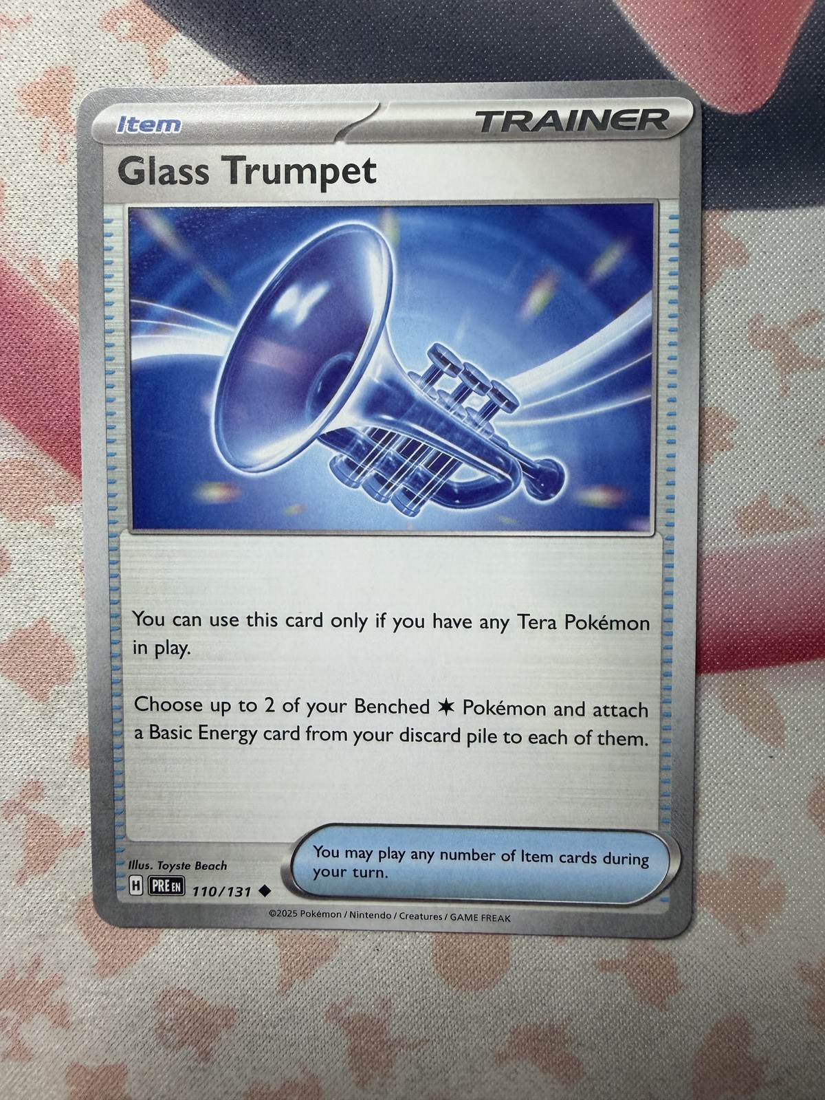 Glass Trumpet Uncommon SV: Prismatic Evolutions 110/131 NM English Pokemon Card