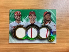2019 Topps Triple Threads Harper Franco Kingery Relic Combos /10