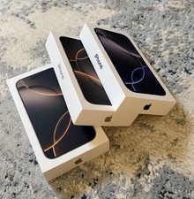 EMPTY Boxes for iPhone 16 PRO Desert Black USB C Cable Charger