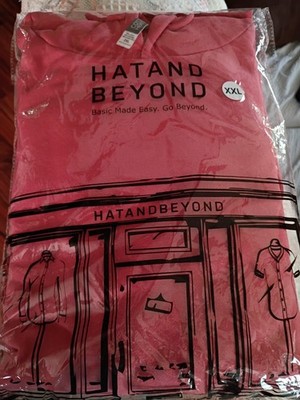 NWT Cotton Heritage Hat and Beyond Salmon Size 2XL Hoodie Sweatshirt