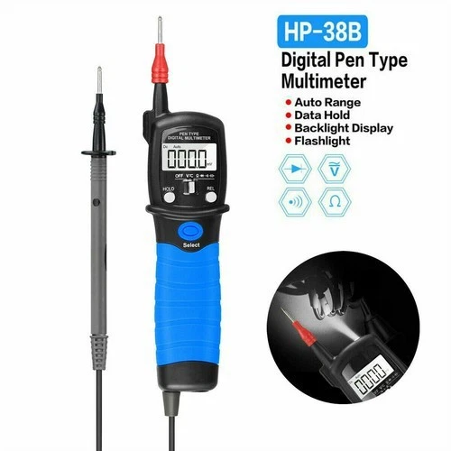 Digital Multimeter Electric Voltage Tester Pen DC/AC Volt Resistance Continuity - Image 4 of 4