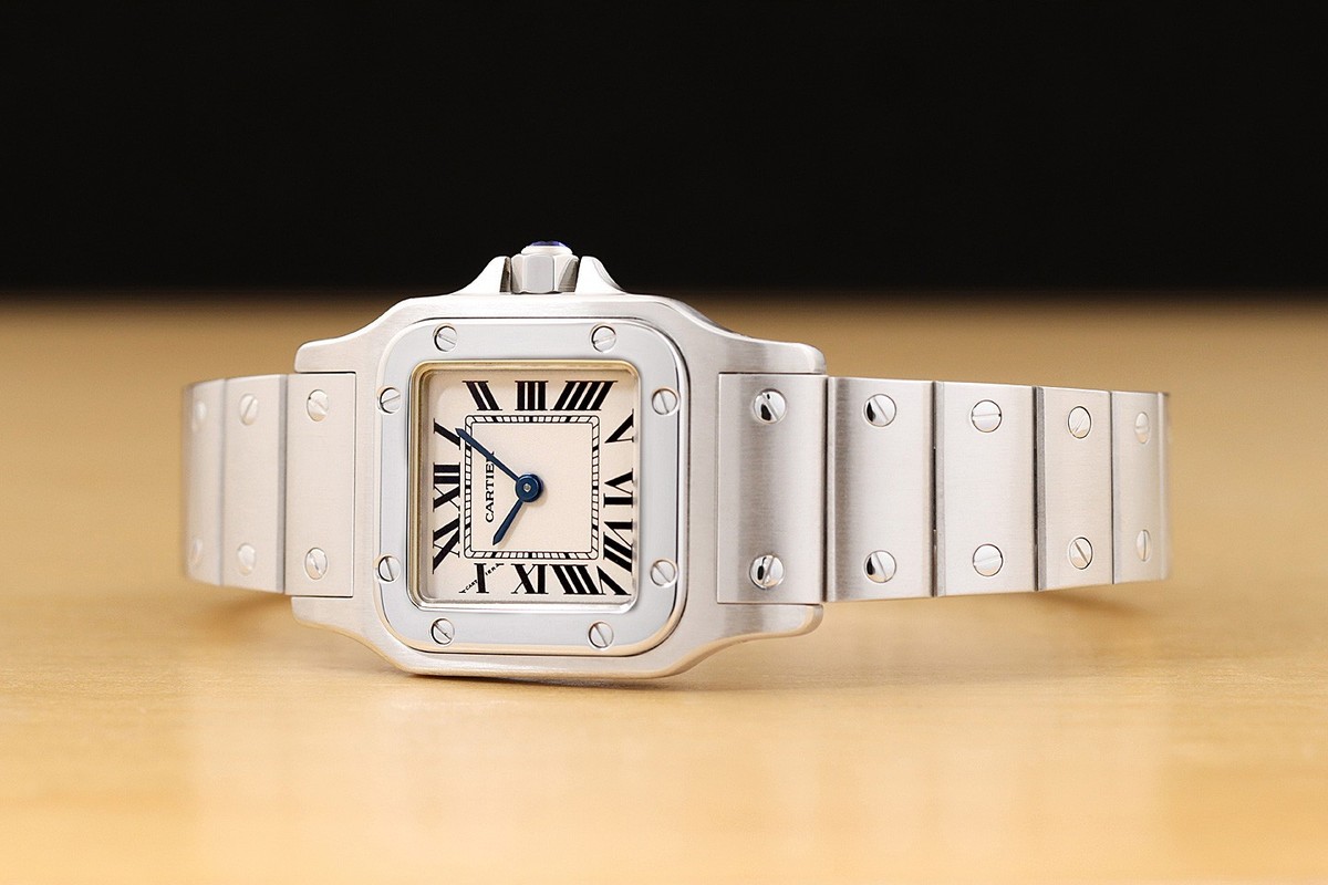 CARTIER Santos Galbee SM W20056D6 beige Dial Quartz Ladies Watch_960322 Cartier Santos Galbee SM W20056D6 Cream Dial Quartz Ladies  main image 3