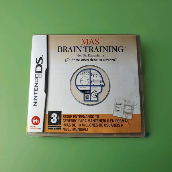 Mas Brain Training para Nintendo DS. Del Dr. Kawashima, con todo los Libritos.