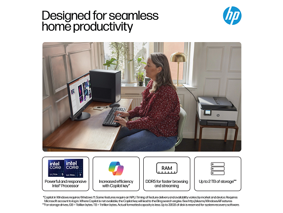 Guaranteed Satisfaction HP OmniDesk Desktop Intel Core i7 14th gen, 16 GB;2 TB SSD Windows 11 Home