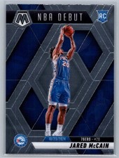 Jared McCain 2024-25 Panini Mosaic Rookie Debut #263