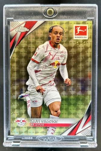 2024-25 Topps Chrome Bundesliga Xavi Simons SuperFractor #1/1 Leipzig