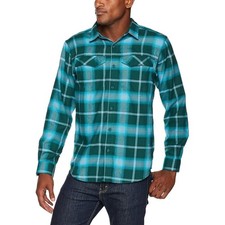 Columbia Silver Ridge Flannel Long Sleeve Shirt Men's Vivid Teal M - NWT