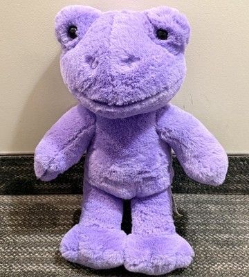 Rare Build A Bear Purple Lavender Frog Plush Stuffed Animal 16  Retired