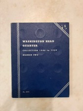 Empty Whitman Washington Head Quarter 9031 Starting 1946 Coin Book/Album #2