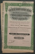 Lot 10 X Societe Forestiere Belge Societe Anonyme SOFORBEL