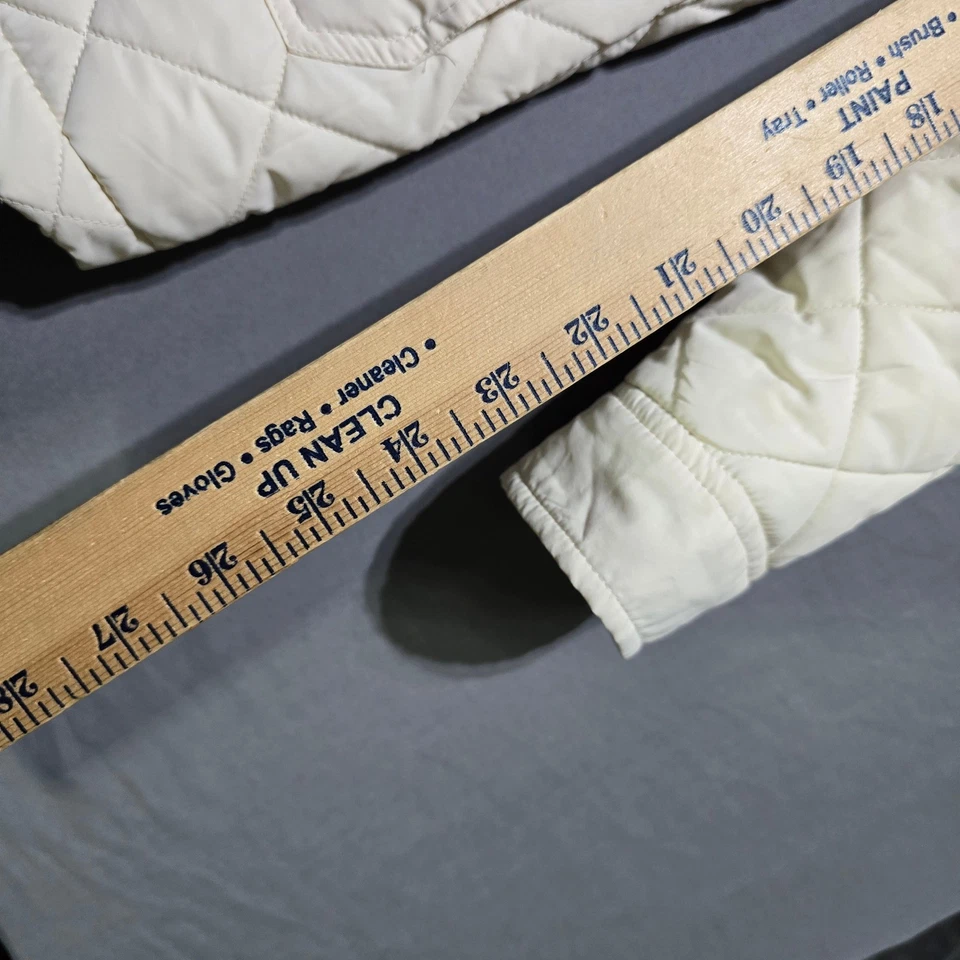 Chaqueta acolchada SPOTS Lauren Ralph Lauren crema para mujer ropa exterior mediana Foto 2 de 4