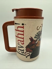 Brueggers Bagels Coffee Travel Mug & Lid Whirley JAVAAHH Hot Cold Drinks USA NEW