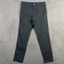 Birddogs Pants Mens 32x32 Black Slim Fit Stretch Lined Athleisure Lightweight