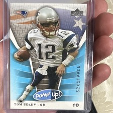 Upper Deck 2004 Power Up! Tom Brady New England Patriots Football Card #58