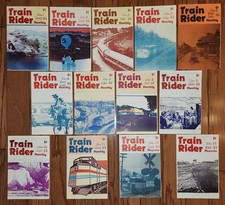 rare! TRAIN RIDER MONTHLY  1986-89 - No. 1-13