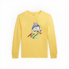 Polo Ralph Lauren Polo Bear Cotton Long-Sleeve T-Shirt Big Boy s Size L 14-16