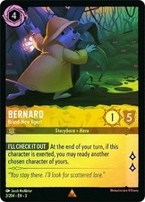 Cold Foil BERNARD BRAND-NEW AGENT 1x Rare Disney Lorcana NM