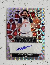 2024-25 Mosaic Scripts Mosaic Prizm Justin Champagnie Autograph (Auto)