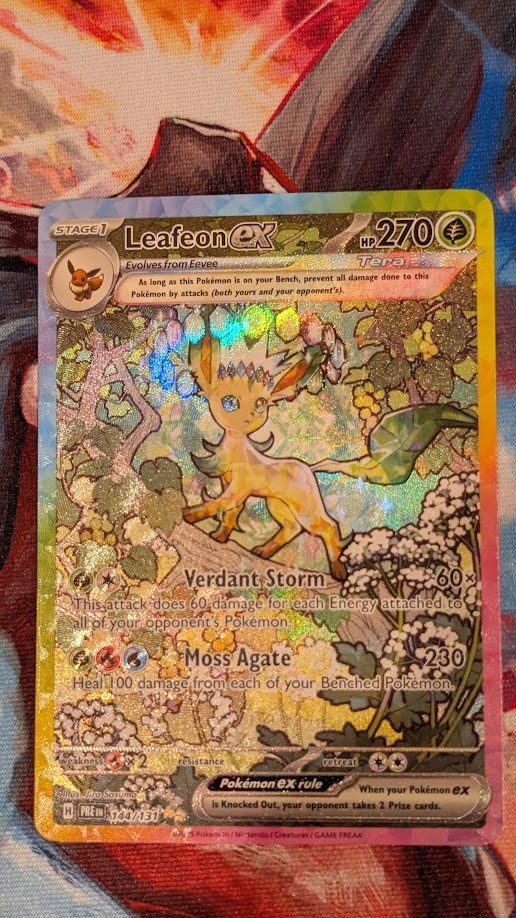 leafeon ex pokemon card PSA 10 #006 Play! Prize Pack Series 7 Pokemon GorillaTCG Preserved in a tamper Leafeon ex | Prismatic Evolutions