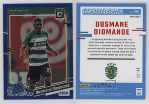 2023 Panini Donruss FIFA Optic Rated Blue Prizm /99 Ousmane Diomande Rookie RC