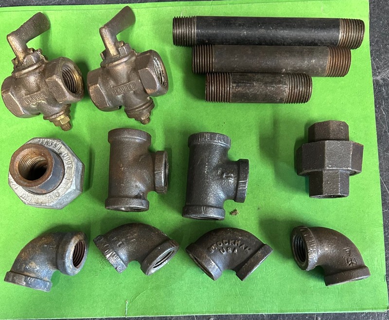 MISCELLANEOUS GAS FITTINGS & BRASS SHUTOFFS