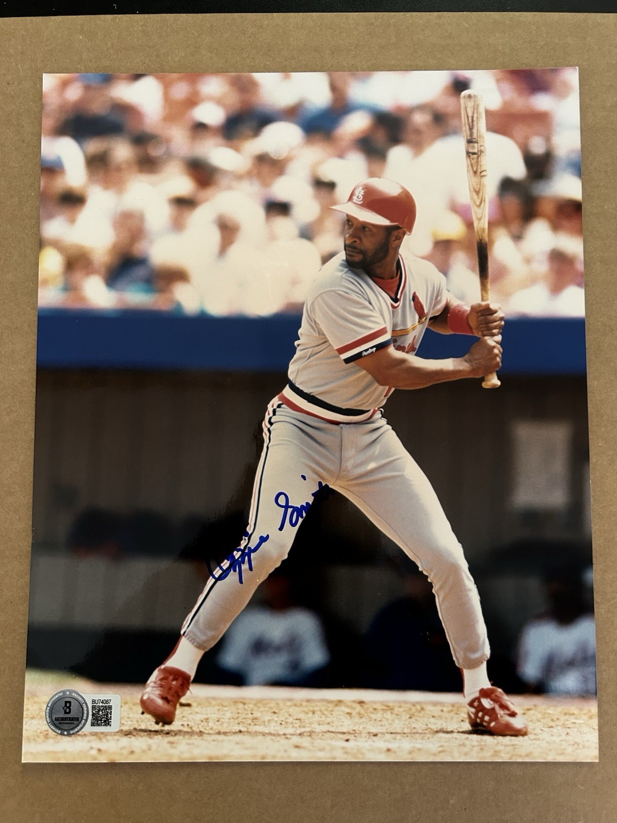 Ozzie Smith Autographed Signed St. Louis Cardinals L@@K 8x10 Photo Auto Cardinals BAS 
