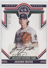 2022 Panini USA Baseball Stars & Stripes Black Ink /125 Jackson Fristoe Auto fm0