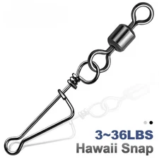 25~100Pcs Fishing Rolling Swivel Quick Change Snap Lure Connector Coastlock Clip