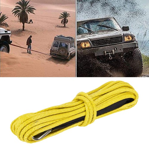 Auto Car 15M Synthetic Rope 7700LBS Winch Cable Nylon For  SUV Truck - Bild 9 von 12