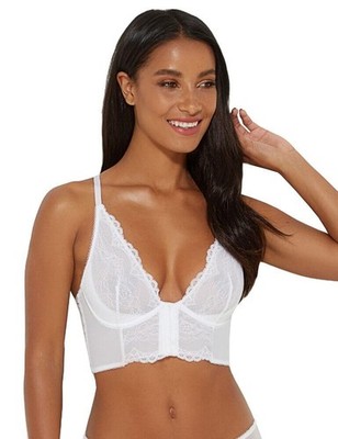 Gossard Superboost Lace Bralette Underwired Plunge Longline Womens Lingerie 7718
