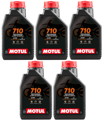 MOTUL 710 2T Motoröl 5x1 Liter 2-Takt Öl ESTER JASO FD API TC Mischöl