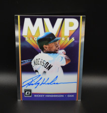 Rickey Henderson #MVP-RH 2019 Panini Optic MVP Signatures - Auto