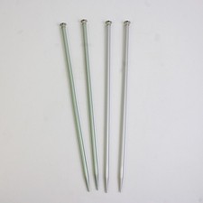 2 Pairs Susan Bates Aluminum Knitting Needles Green and Gray 14" Long Size 11