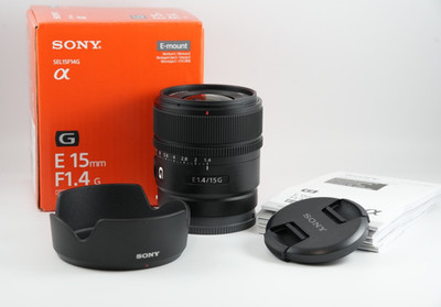 Sony E 15mm F1.4 G SEL15F14G E-Mount Objektiv OVP  WIE NEU 02/26 APS-C