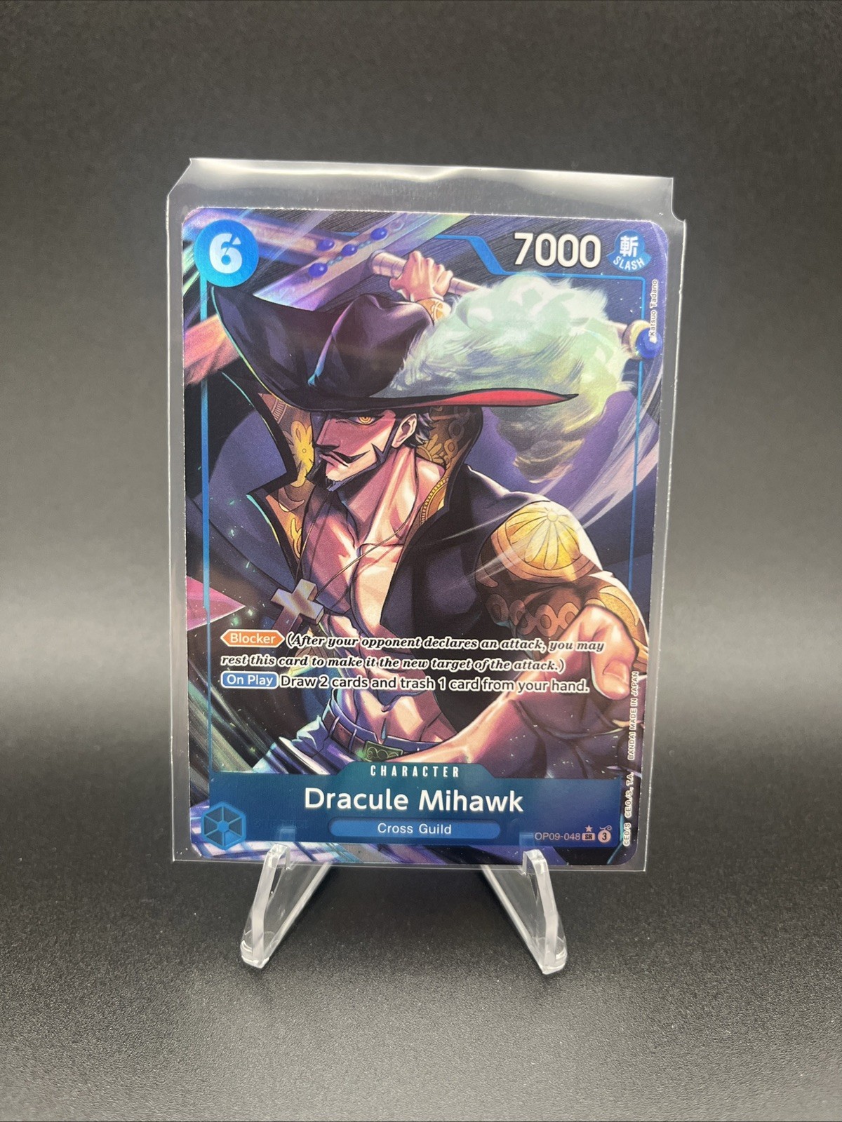 Dracule Mihawk Emperors in the New World OP09-048 Alt Art Super Rare - PWE