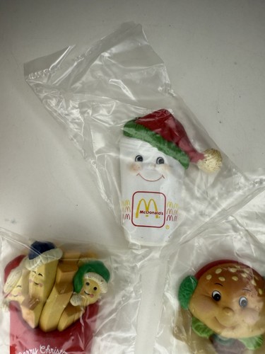 (3) Calamite frigo natalizie vintage Enesco McDonald's Big Mac patatine fritte bevanda - Foto 5 di 7