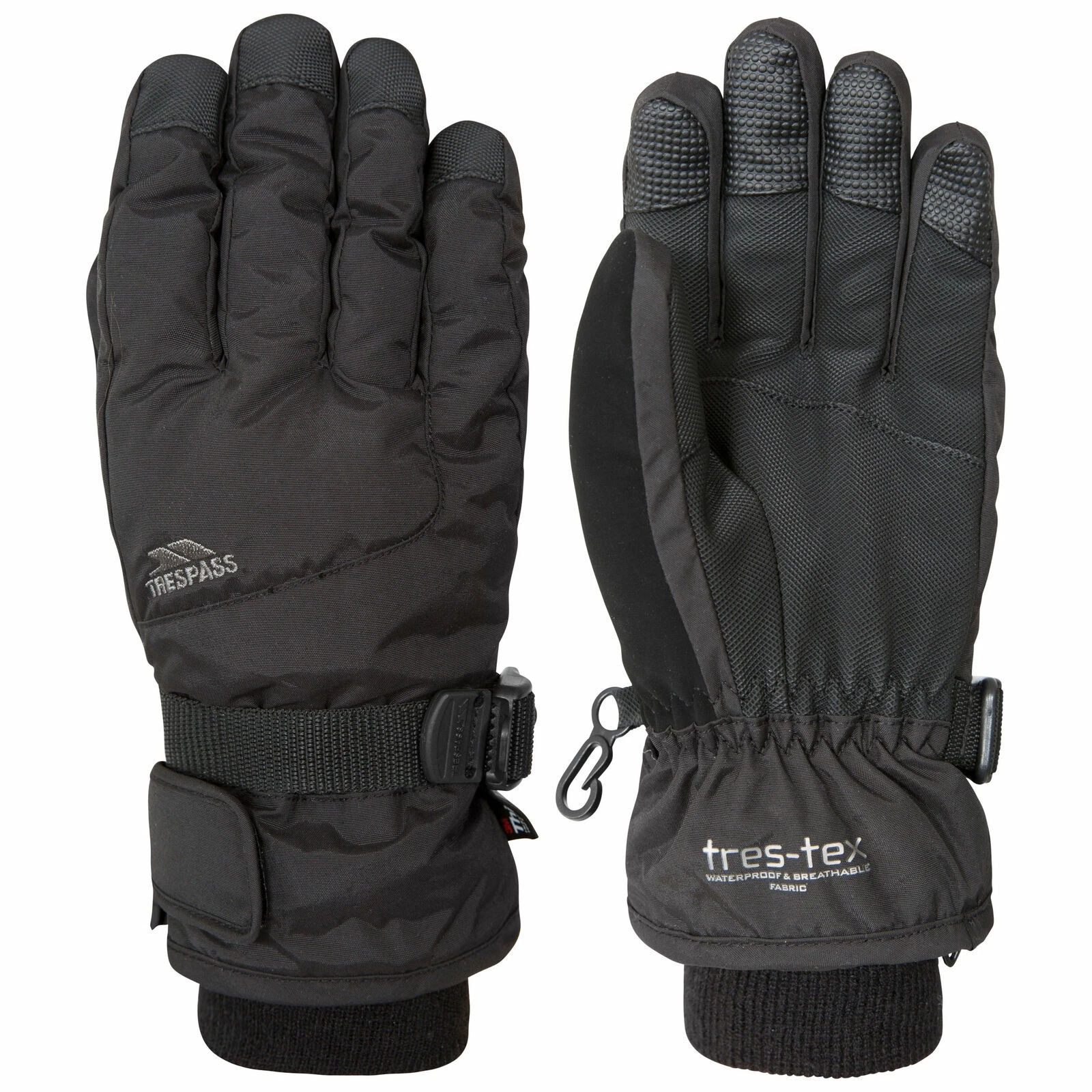 Trespass Youth Ski Gloves Warm Snowmobile Sports Thick Winter Mittens - Ergon II